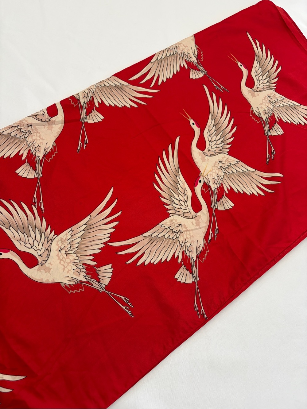 New Beach Wrap Scarf Shawl Dress Skirt Kimono Size XL 76x51 Crane Bird Oversized